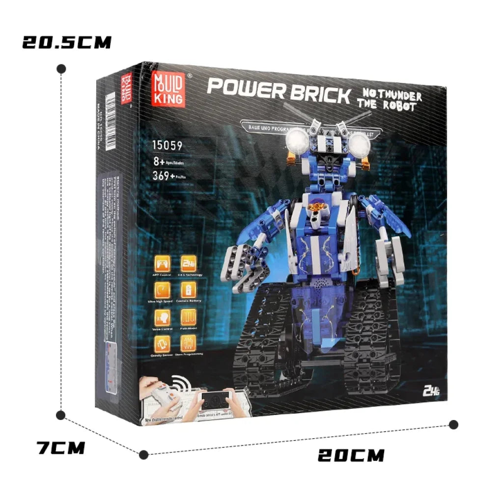 Mould King 15059 15078 Robot Toys The App&Rc Motorized With Led Part