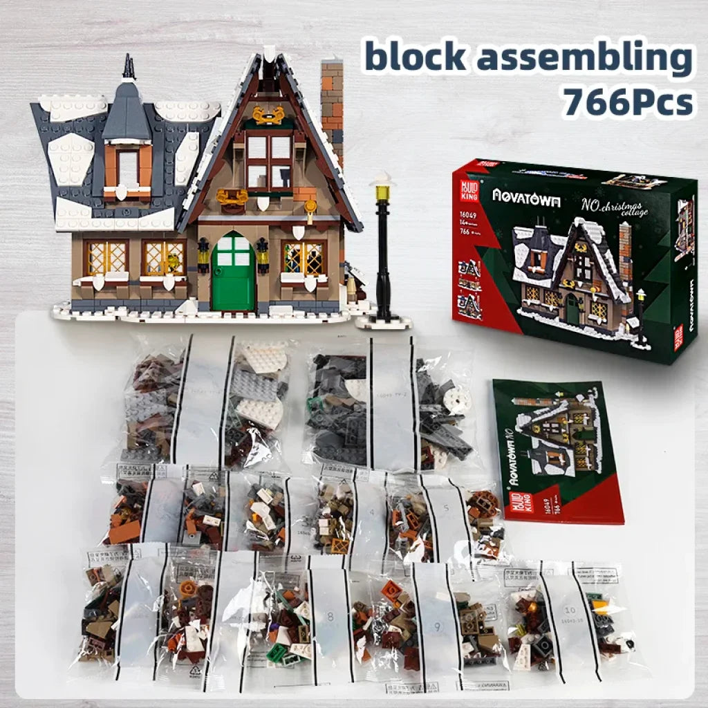 Mould King 16049 Creative Toys Christmas Cottage House Building Blocks Mould King
