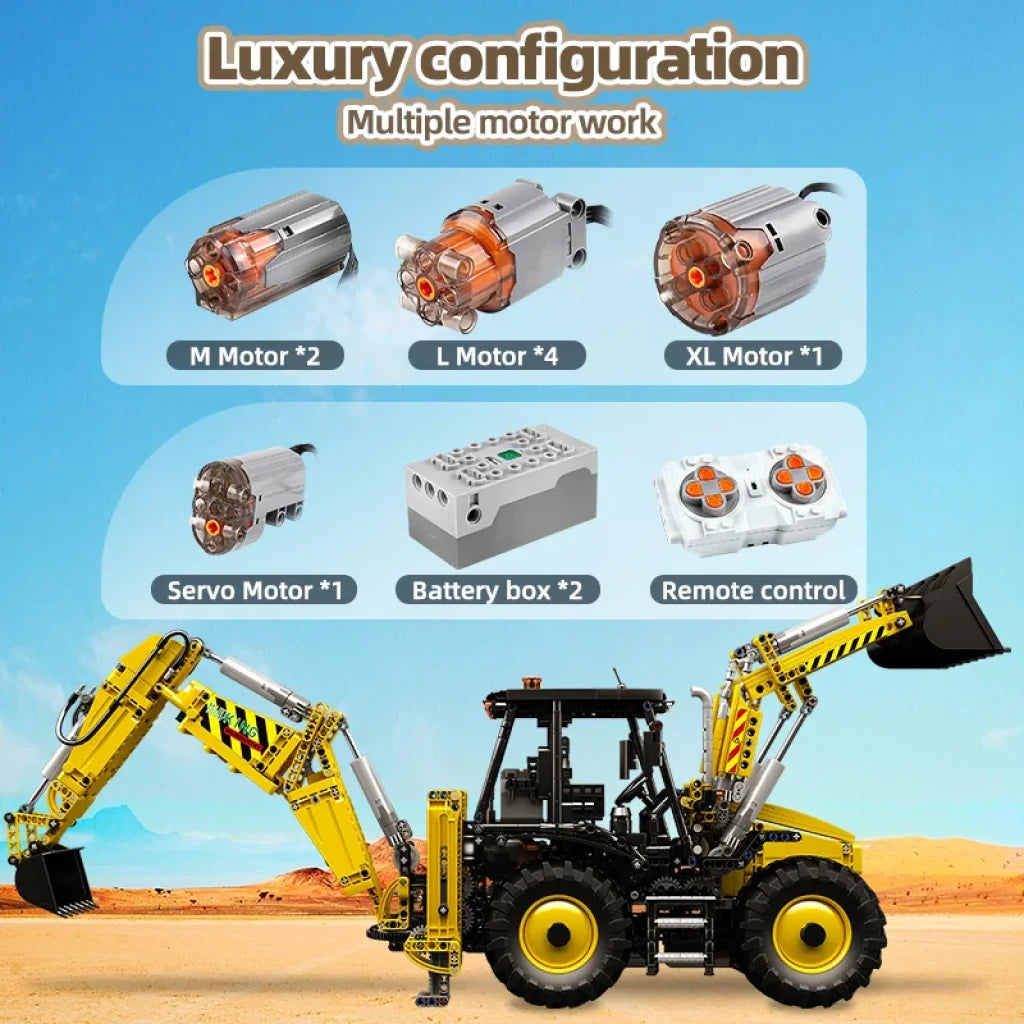 Mould King 17036 Motorized Excavator Building Block