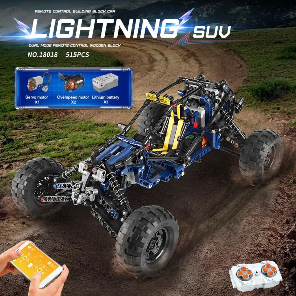 Mould King 18018 Climbing Car The Moc-3028 Lightning App Remote Control