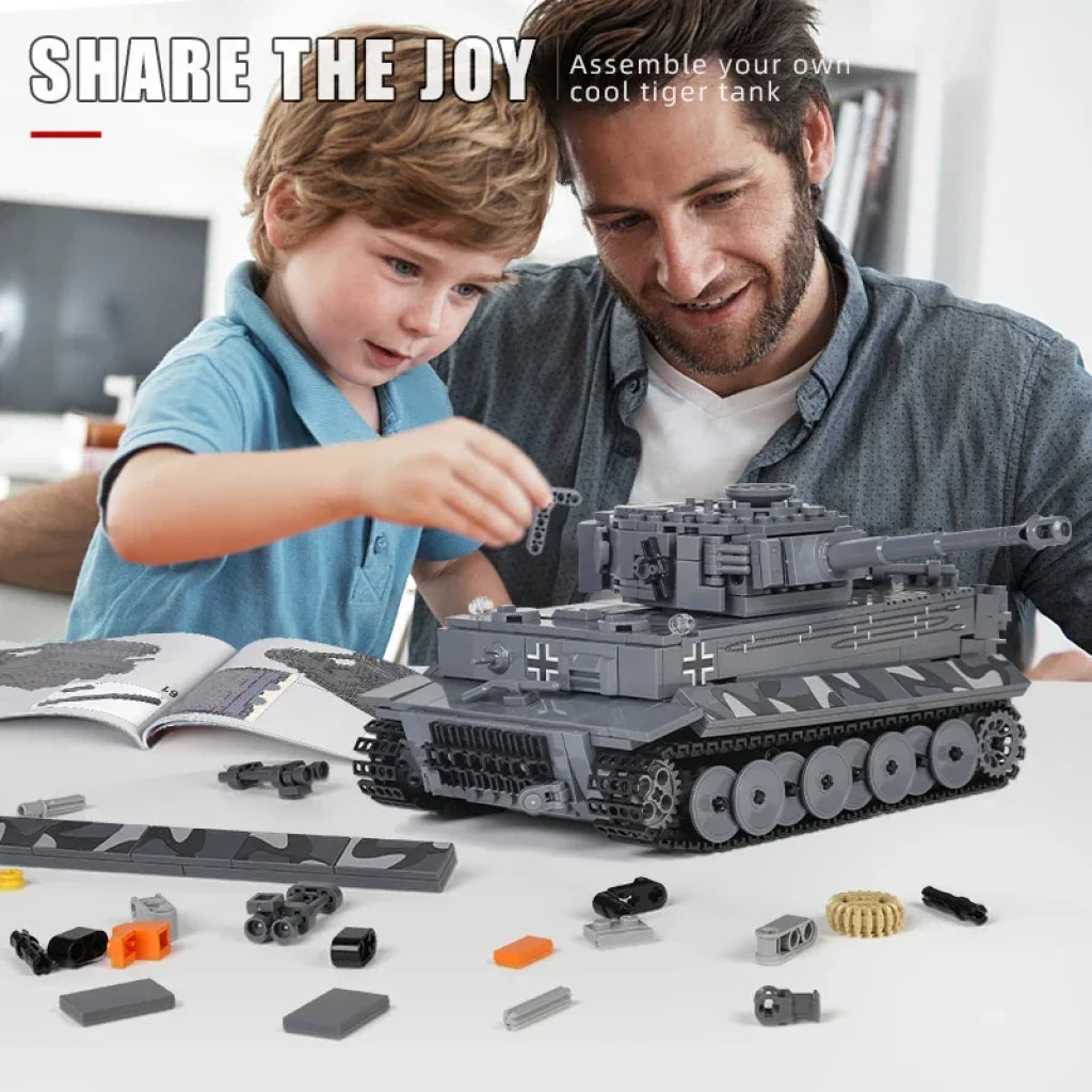Mould King 20014 Remote Control Tank Building Blocks Military Battle