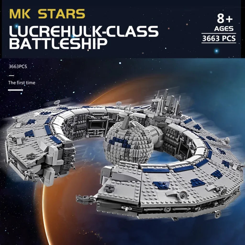 Mould King Building Blocks Star Plan Moc Eclipse-Class Dreadnought Set Ucs Fighters Mould King