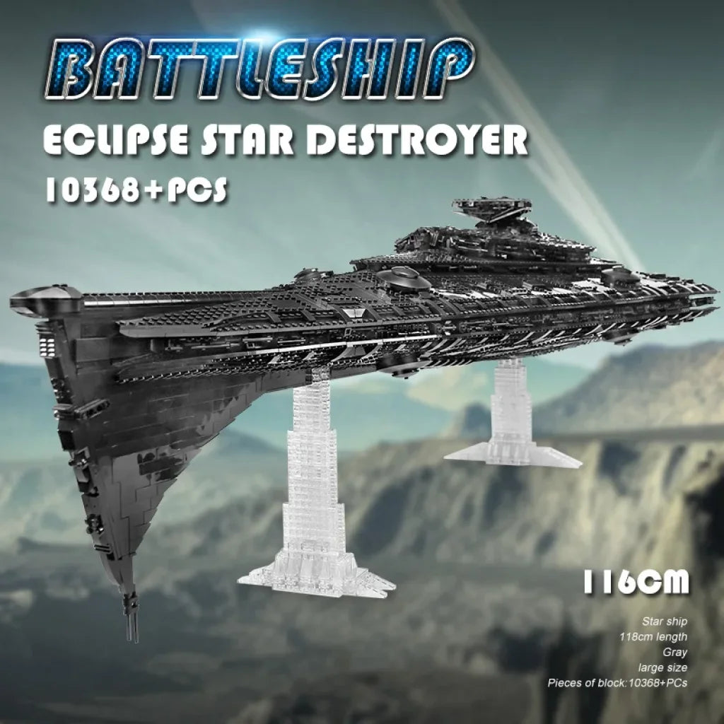 Mould King Building Blocks Star Plan Moc Eclipse-Class Dreadnought Set Ucs Fighters Mould King