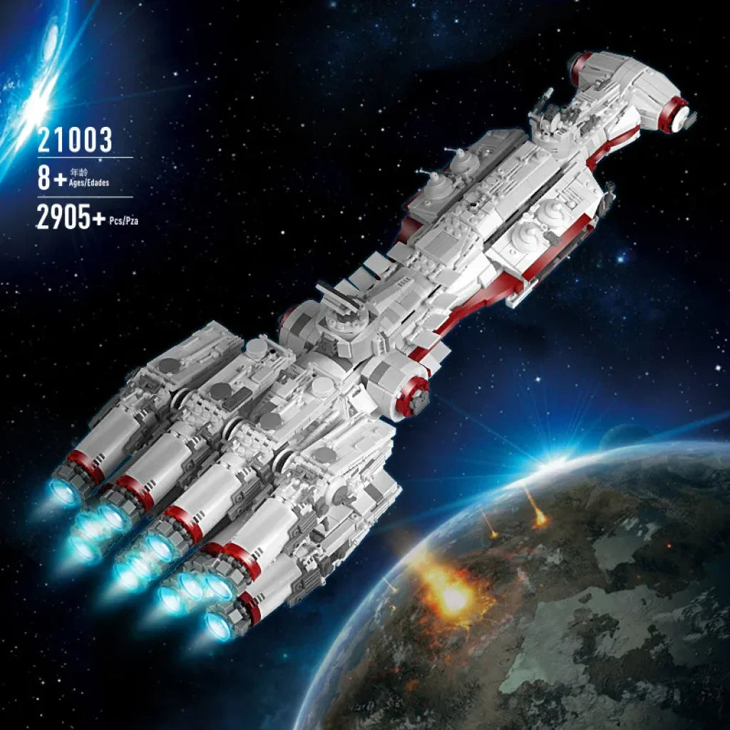 Mould King Building Blocks Star Plan Moc Eclipse-Class Dreadnought Set Ucs Fighters Mould King