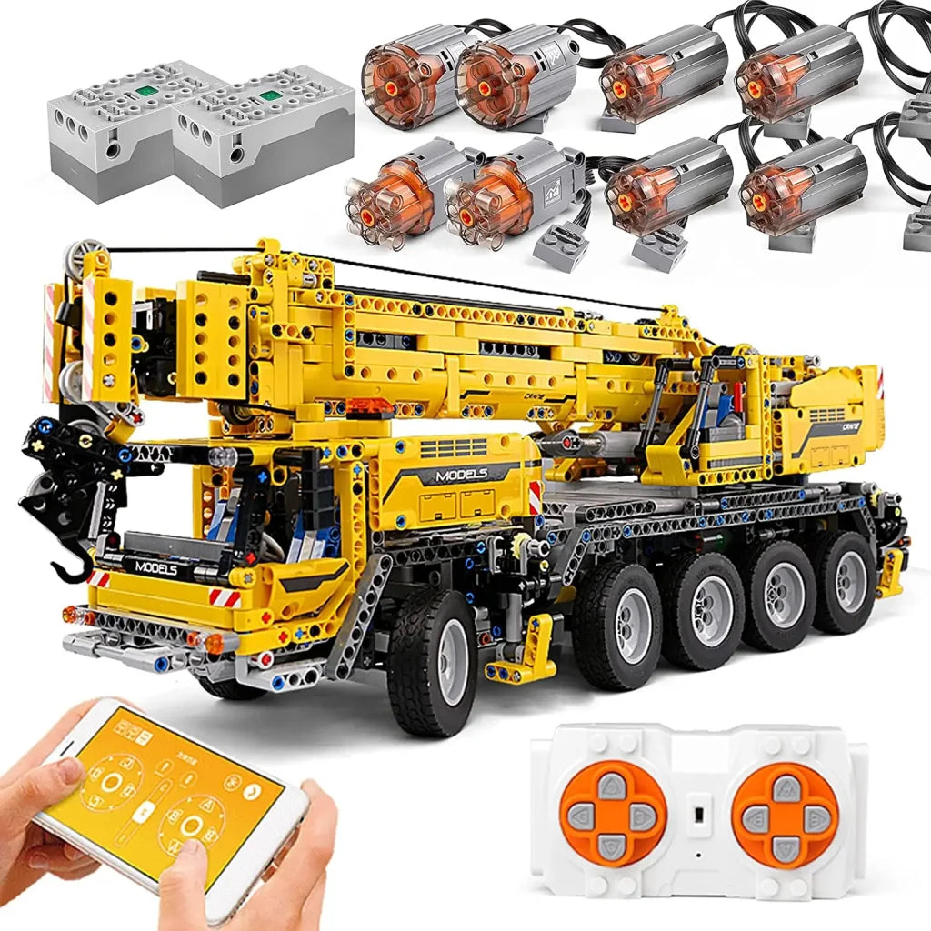Mould King Technical Crane Building Kits App Rc Truck Model Sets Moc-0853 Mould King