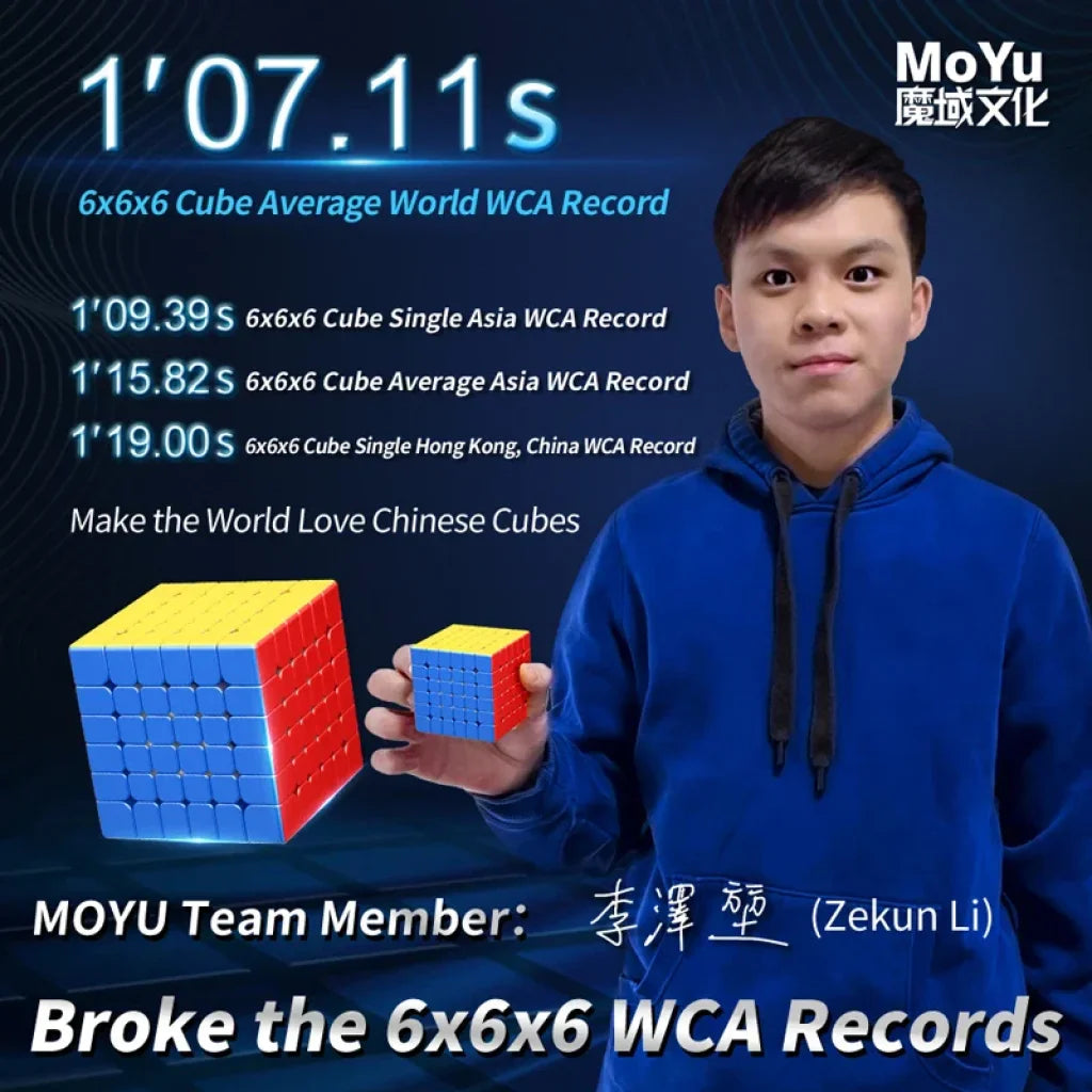 Moyu Meilong 6M V2 Magnetic Magic Cube 6X6X6 Professional Speed Puzzle 6X6 Moyu