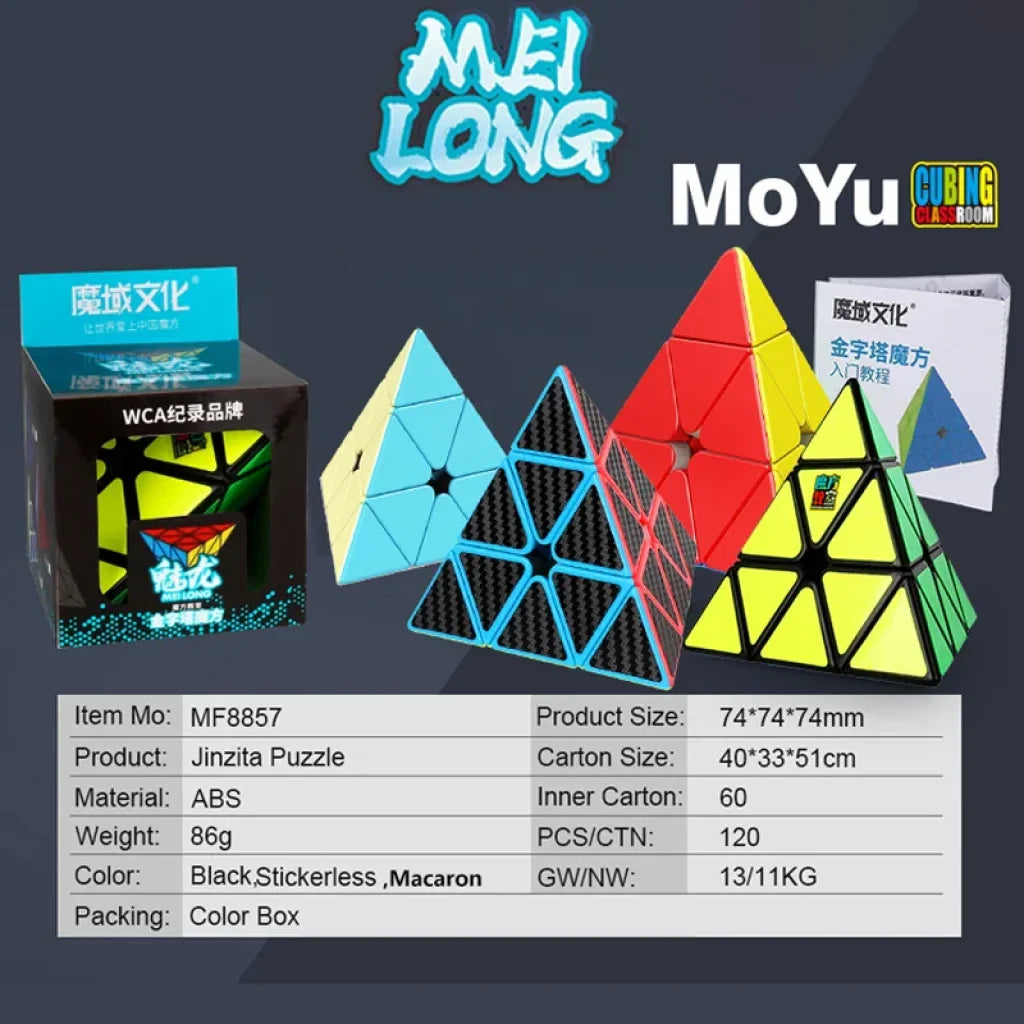 Moyu Mleilong 3X3 2X2 Pyramid Magic Cube Pyraminx 3×3 Professional Special Speed Puzzle Toy 3X3X3