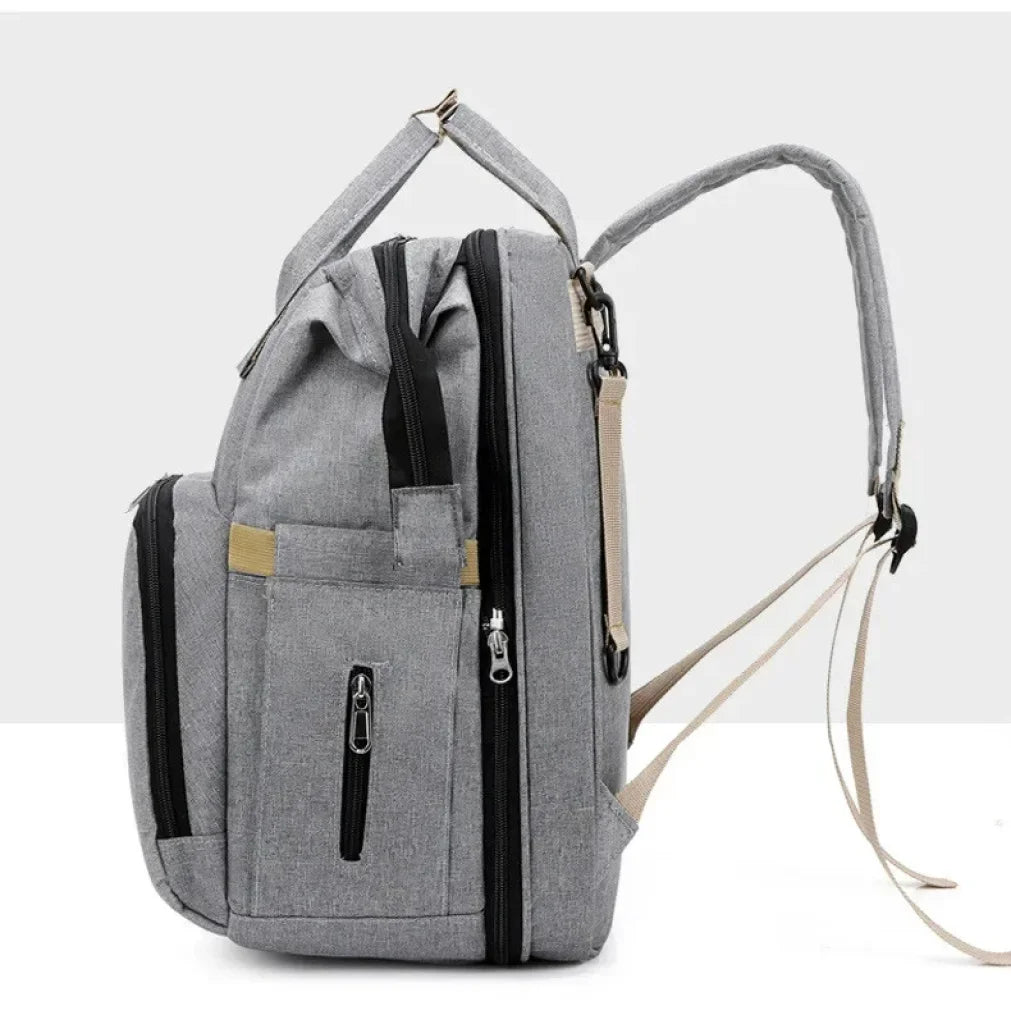 Multi Function Waterproof Diaper Changing Bags With Bed