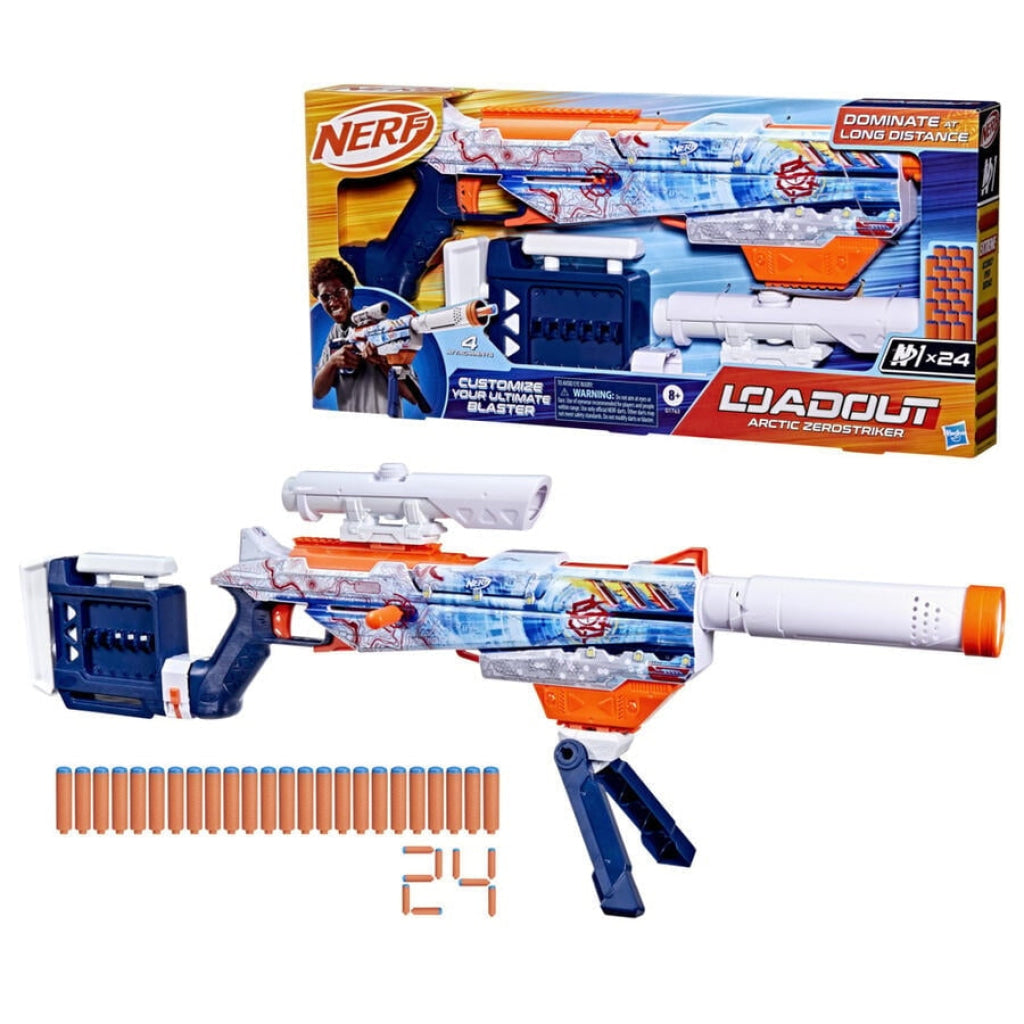 NERF Loadout Arctic Zerostriker Blaster - Nerf