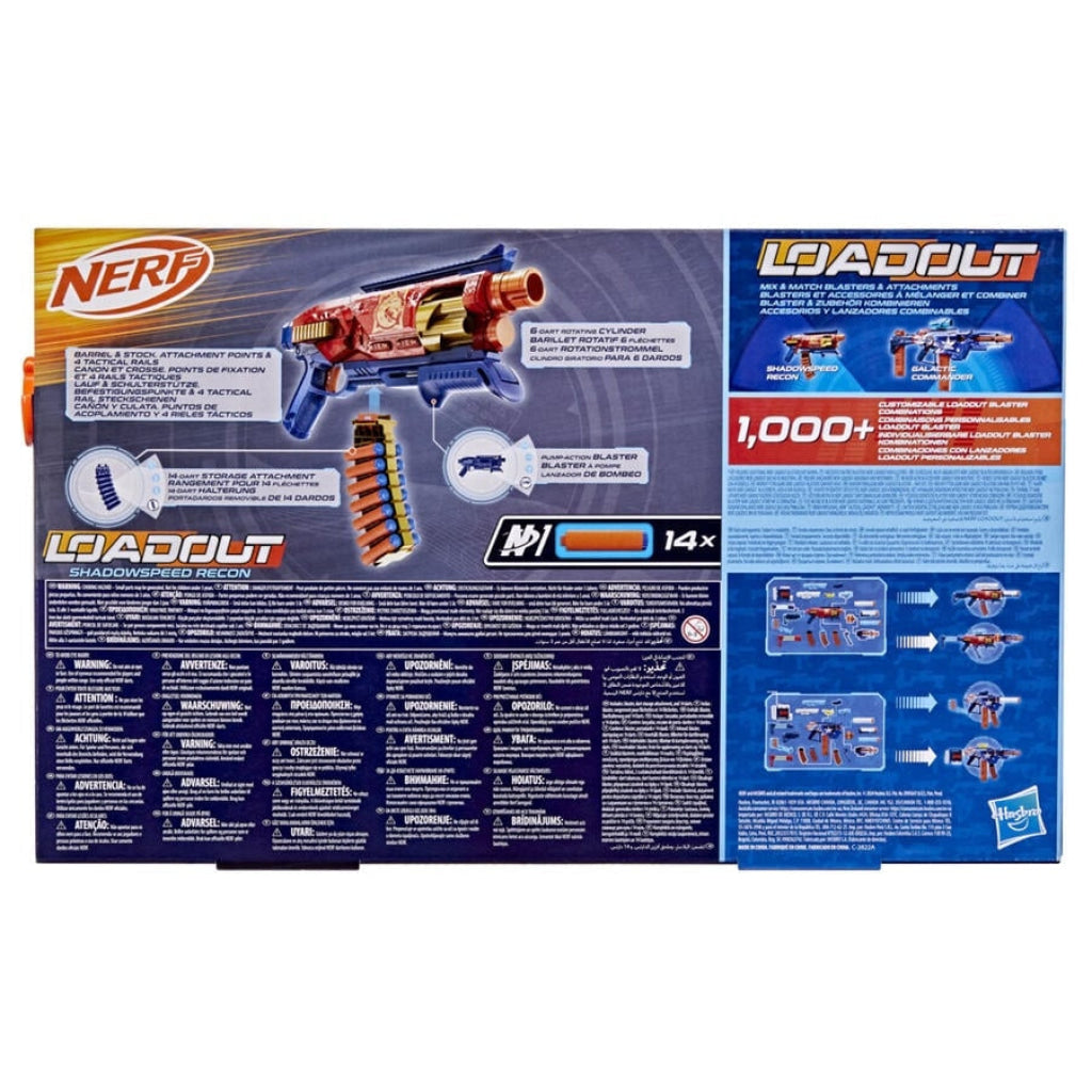 NERF Loadout Shadowspeed Recon Blaster - Nerf