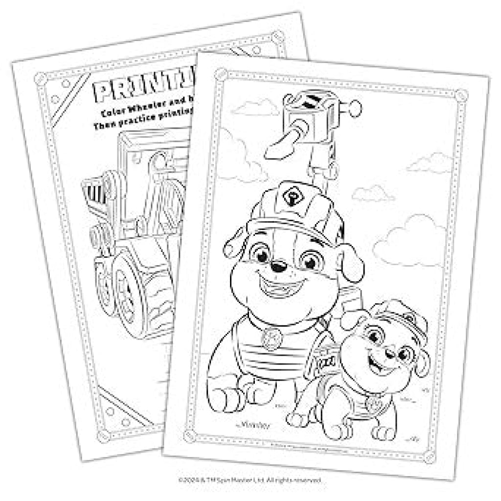 Nickelodeon Rubble & Crew Coloring and Activity Book with Shaped Crayons - Nickelodeon