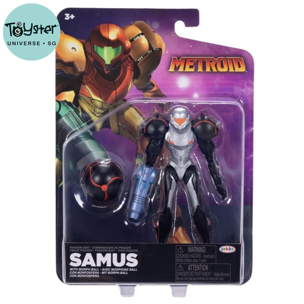 Nintendo 4’’ Figures - Metriod Samus Phazon Suit With Morph Ball Nintendo