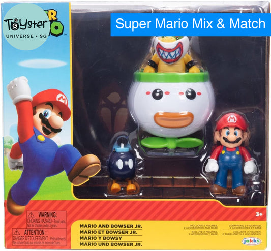 Nintendo Super Mario 2pk - Mario and Bowser Jr. Clown Car - Nintendo