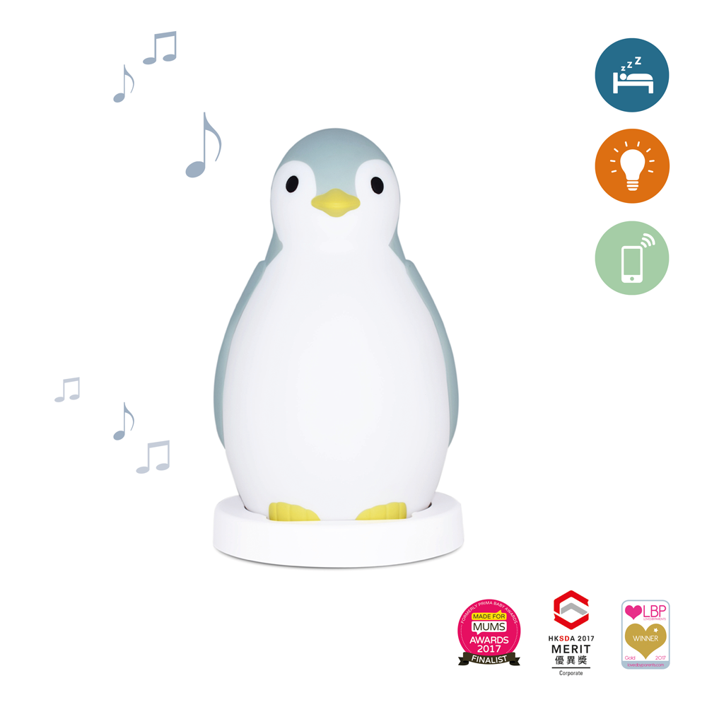 Sleep Trainer with Nightlight and Wireless Speaker - Pam the Penguin