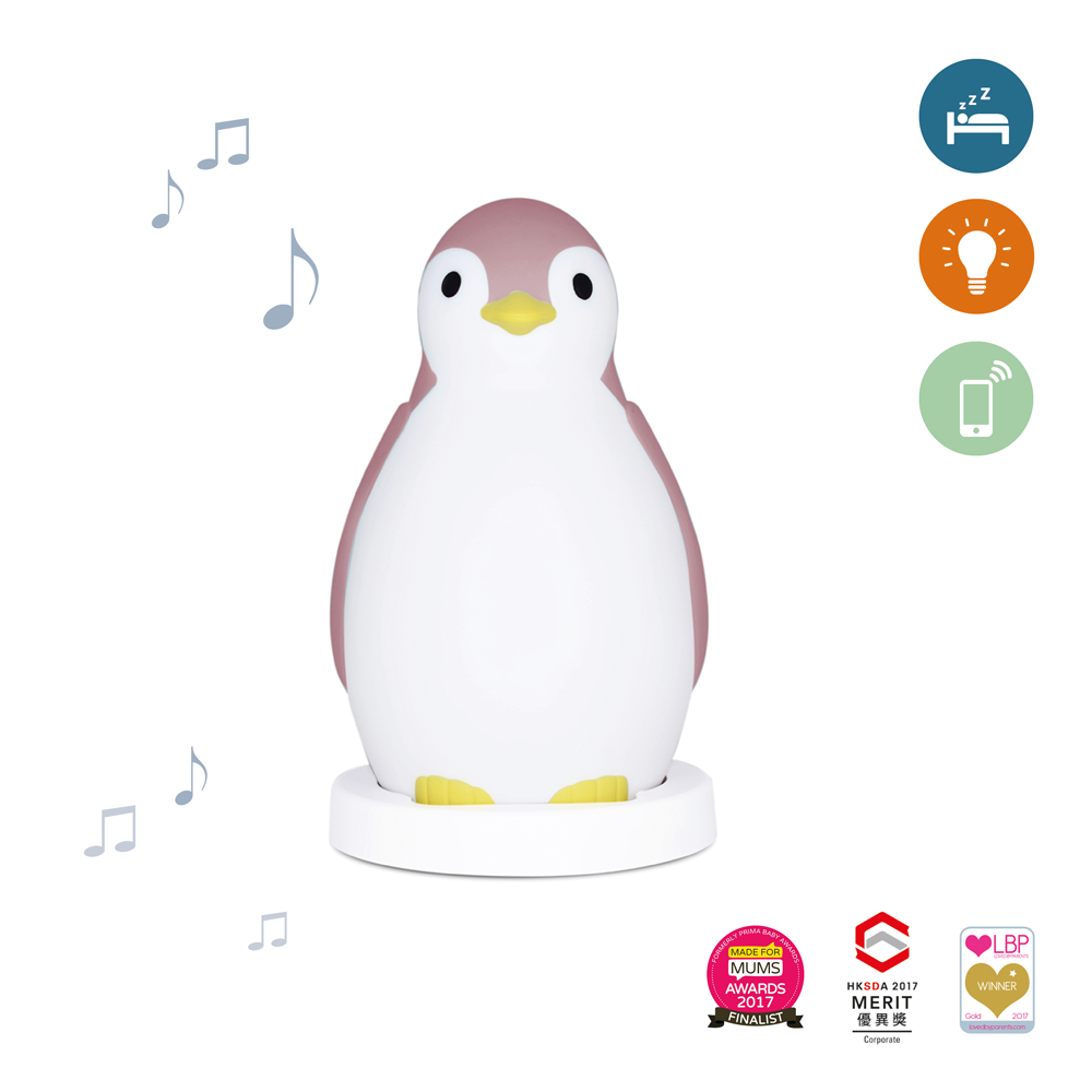 Sleep Trainer with Nightlight and Wireless Speaker - Pam the Penguin