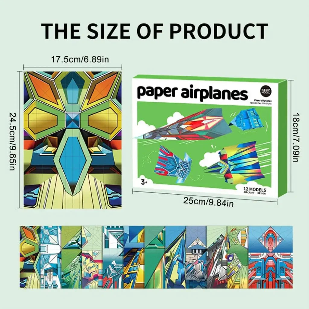 Paper Airplane Book 12 Patterns - A