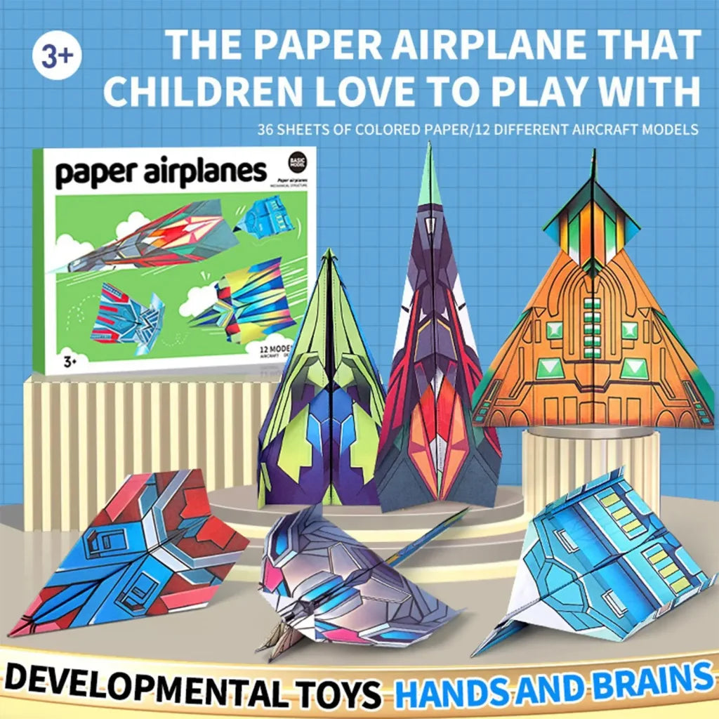 Paper Airplane Book 12 Patterns - A