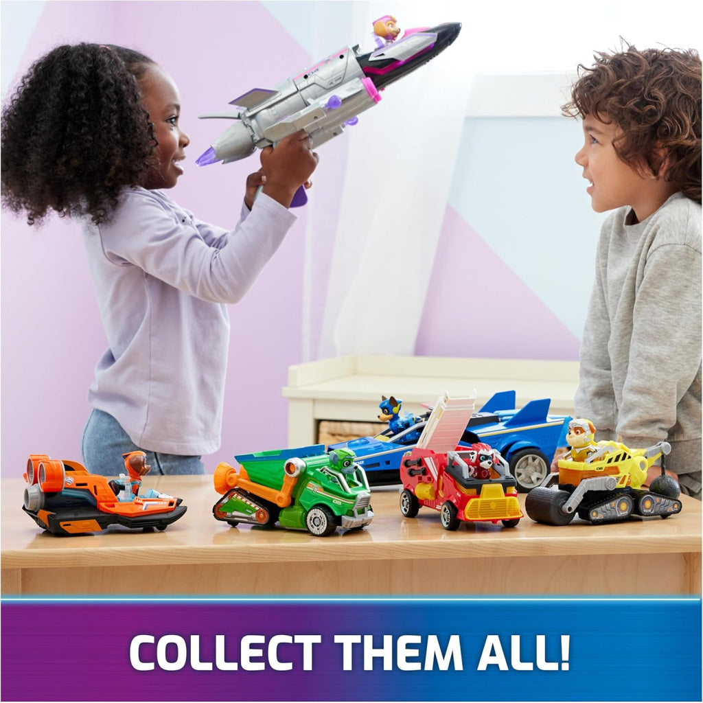 Paw Patrol Airplane Toy With Skye Mighty Pups Action Figure Lights And Sounds