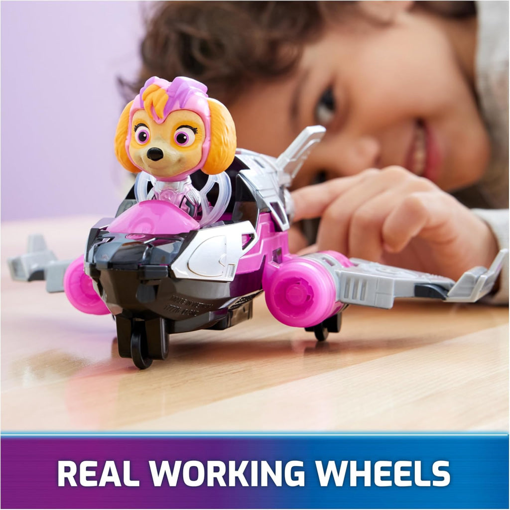 Paw Patrol Airplane Toy With Skye Mighty Pups Action Figure Lights And Sounds