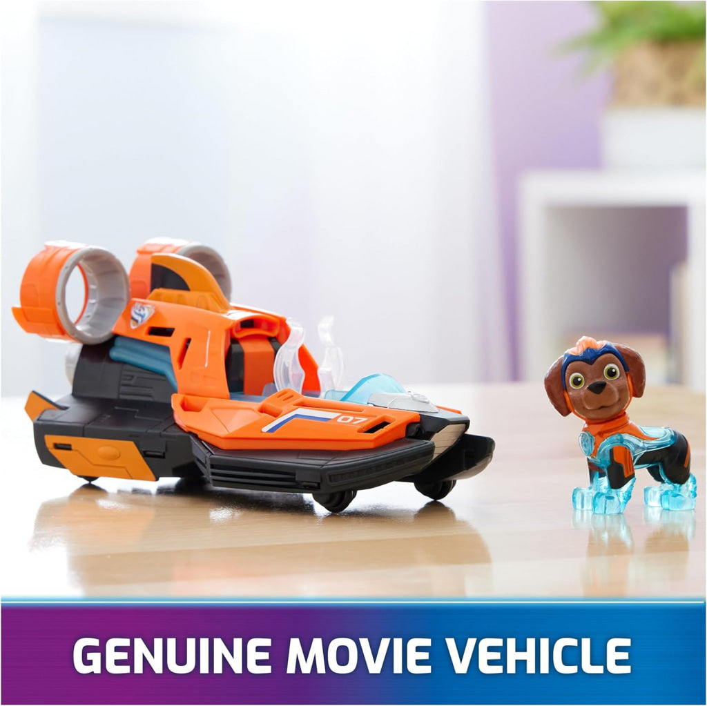 Paw Patrol Toy Jet Boat With Zuma Mighty Pups Action Figure Lights And Sounds