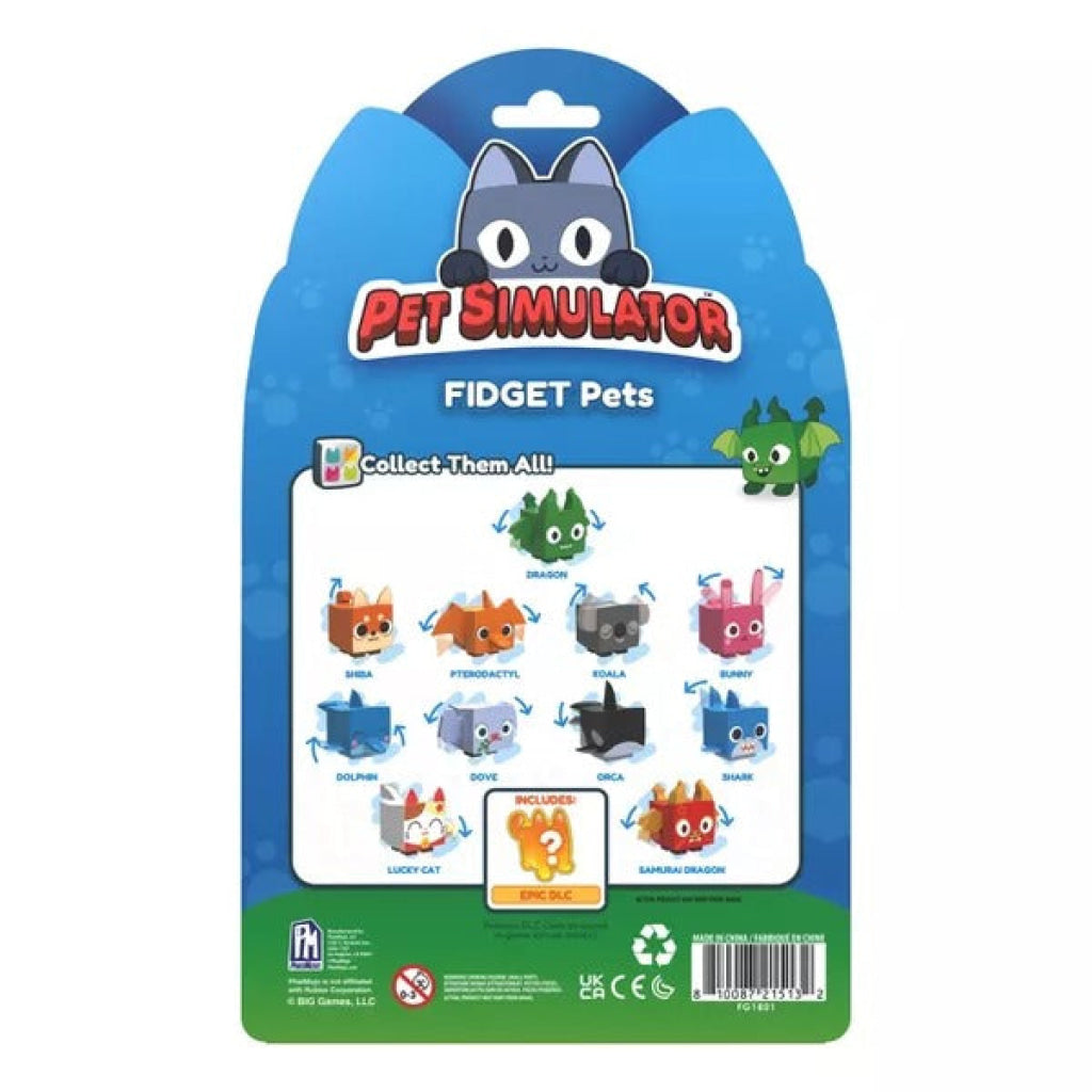 Pet Simulator Fidget Pets Mini Figure Set - 4Pk Pet Simulator X