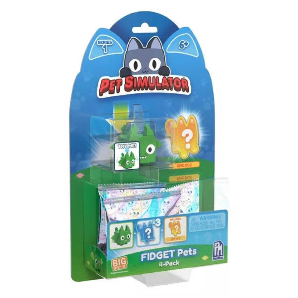 Pet Simulator Fidget Pets Mini Figure Set - 4Pk Pet Simulator X