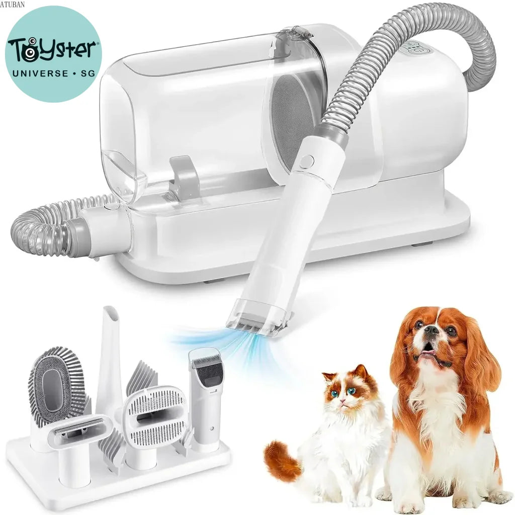 Pet Vacuum & Grooming Kit with 2.3L Capacity