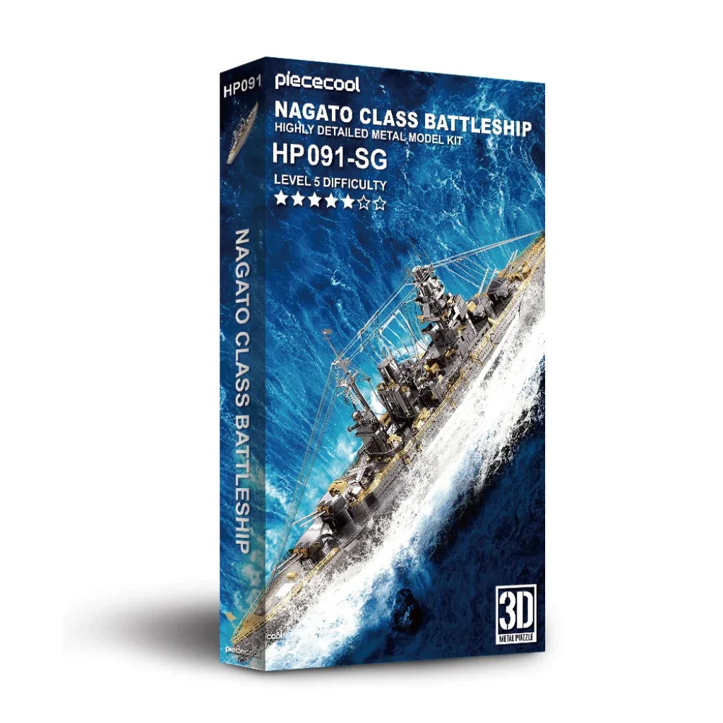 Piececool 3D Metal Puzzle Model Building Kits - Nagato Class Battleship