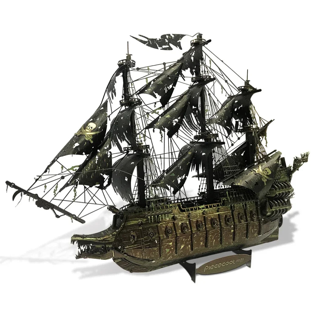 Piececool 3D Metal Puzzle The Flying Dutchman Model Building Kits Pirate Ship Jigsaw