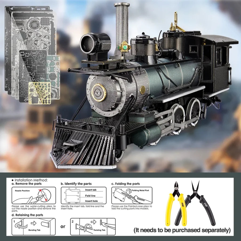 Piececool Puzzle 3D Metal Mogul Locomotive