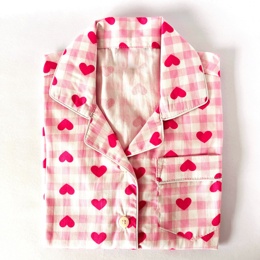 Pink Checks with Hearts Pyjamas - Pyjamas