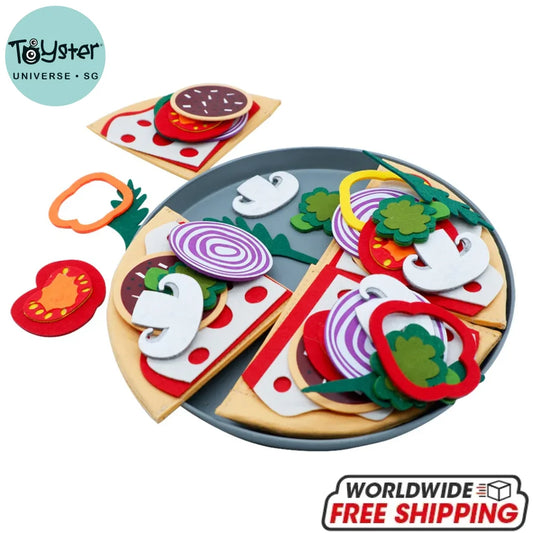 Play Kitchen Felt Pizza Toys