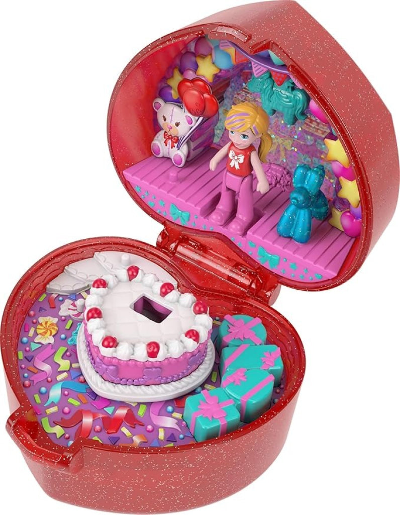 Polly Pocket Mattel 80TH Anniversary Ruby Red Ring Box - Polly Pocket