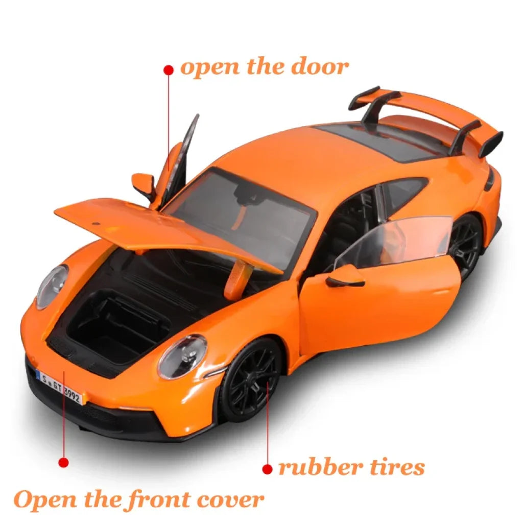 Porsche 911 Gt3 Cars Model Bburago 1:24 Alloy