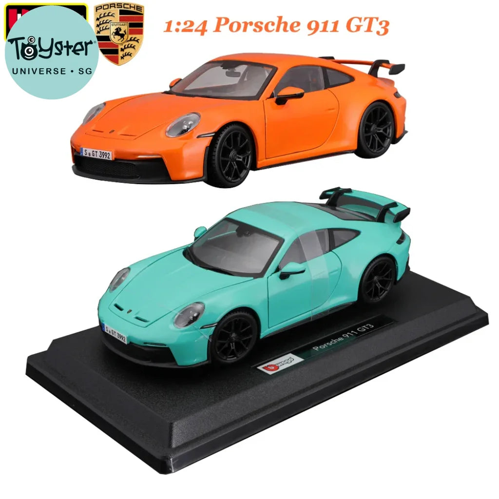 Porsche 911 Gt3 Cars Model Bburago 1:24 Alloy