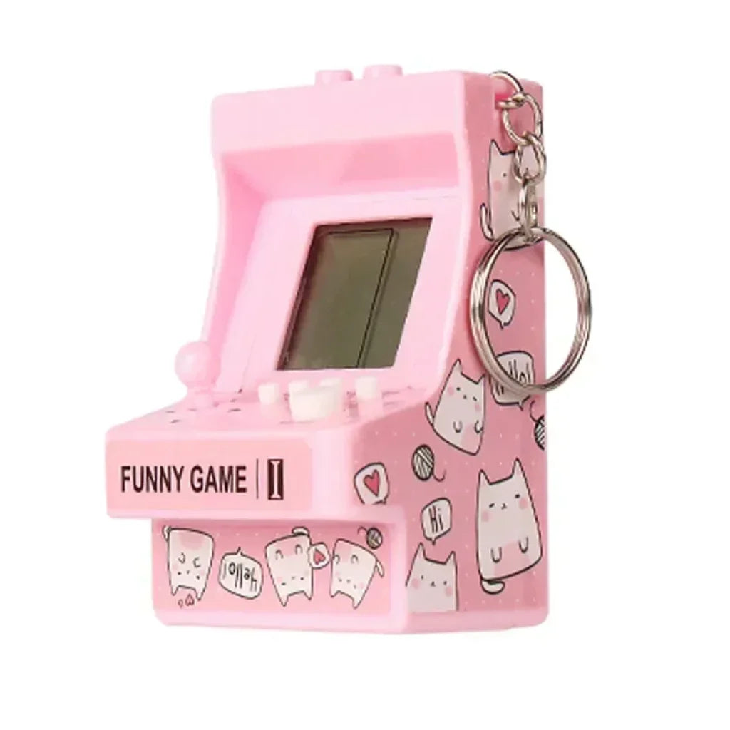 Portable Mini Game Console Key Chain - 980A-Pink / Standard