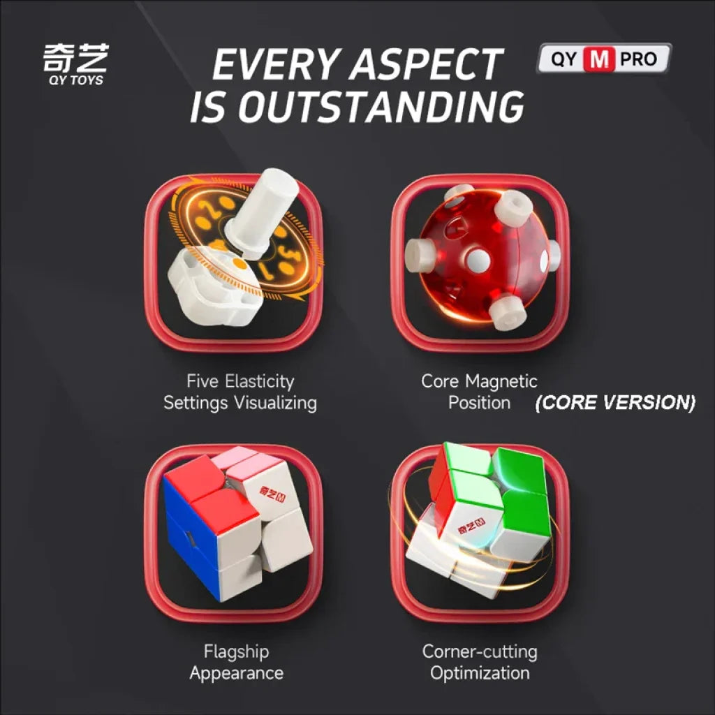 Qiyi M Pro Speedcube 2X2X2 Magnetic Magic Cube Professional Qiyi