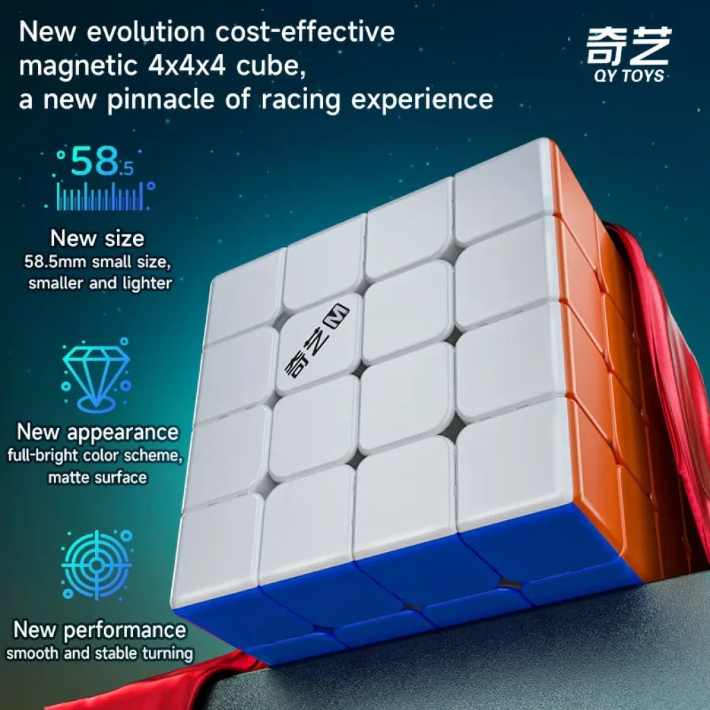 Qiyi M Pro Speedcube 4X4X4 Magnetic Magic Cube Professional Qiyi