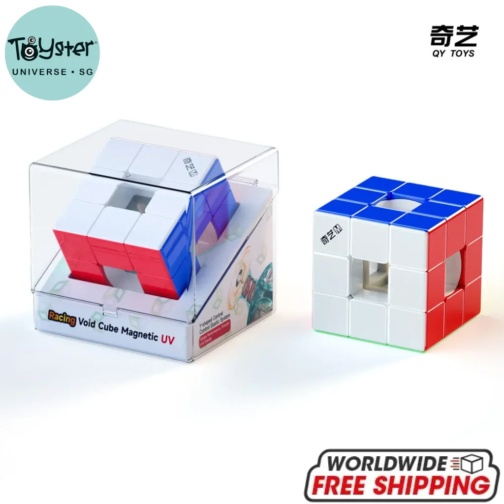 QiYi Racing Void Hollow Magnetic UV Magic Speed Cube Stickerless