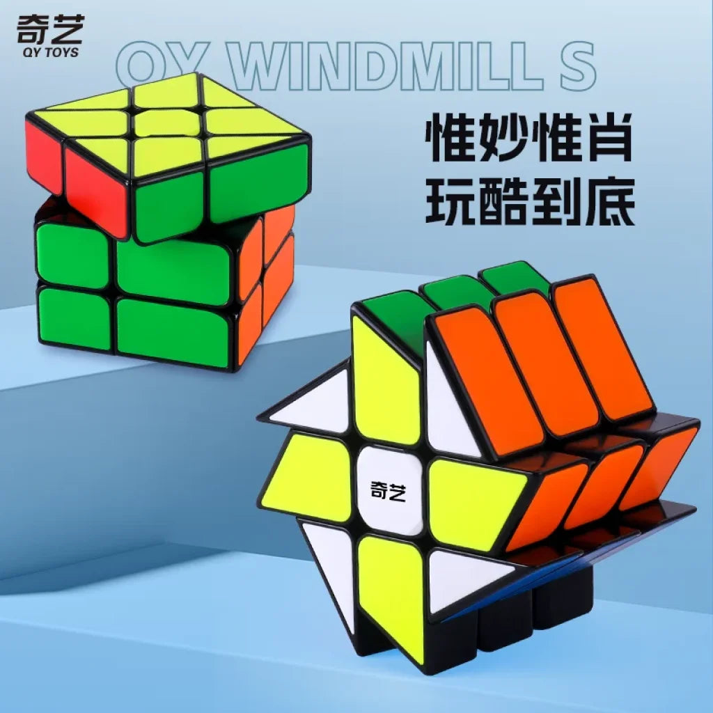 Qiyi Speedcube Windmill Magic Cube Special 3X3X3 Stickerless Qiyi