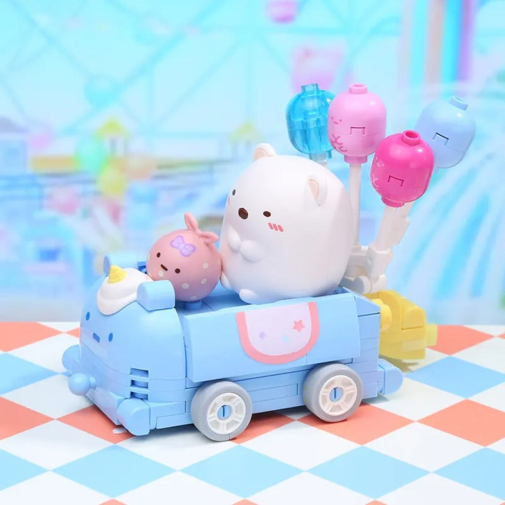 Qman Sumikko Shirokuma & Furoshiki Balloon Car Sumikko
