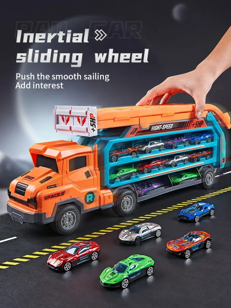 Racetrack Car-Rocket Lift Transformed Racing Car