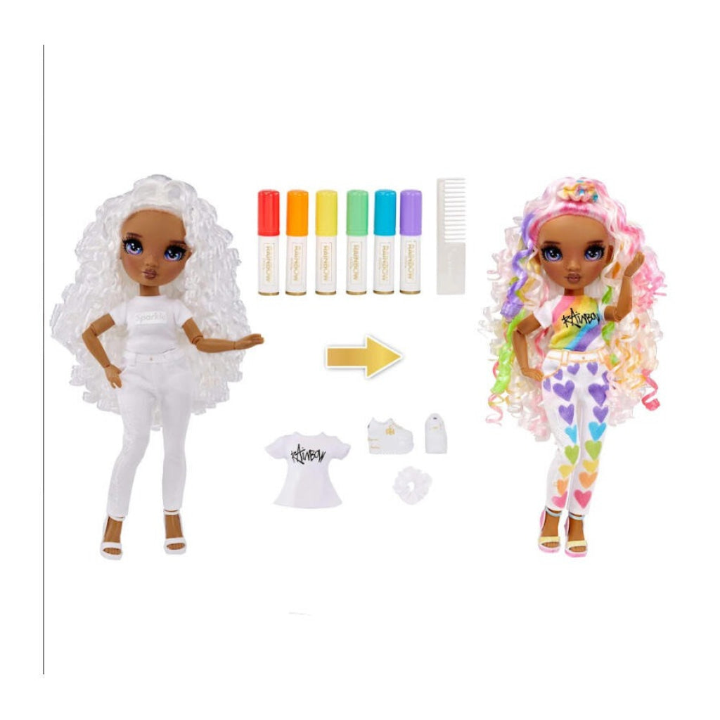 Rainbow High Color & Create - Purple Eyes Curly Hair
