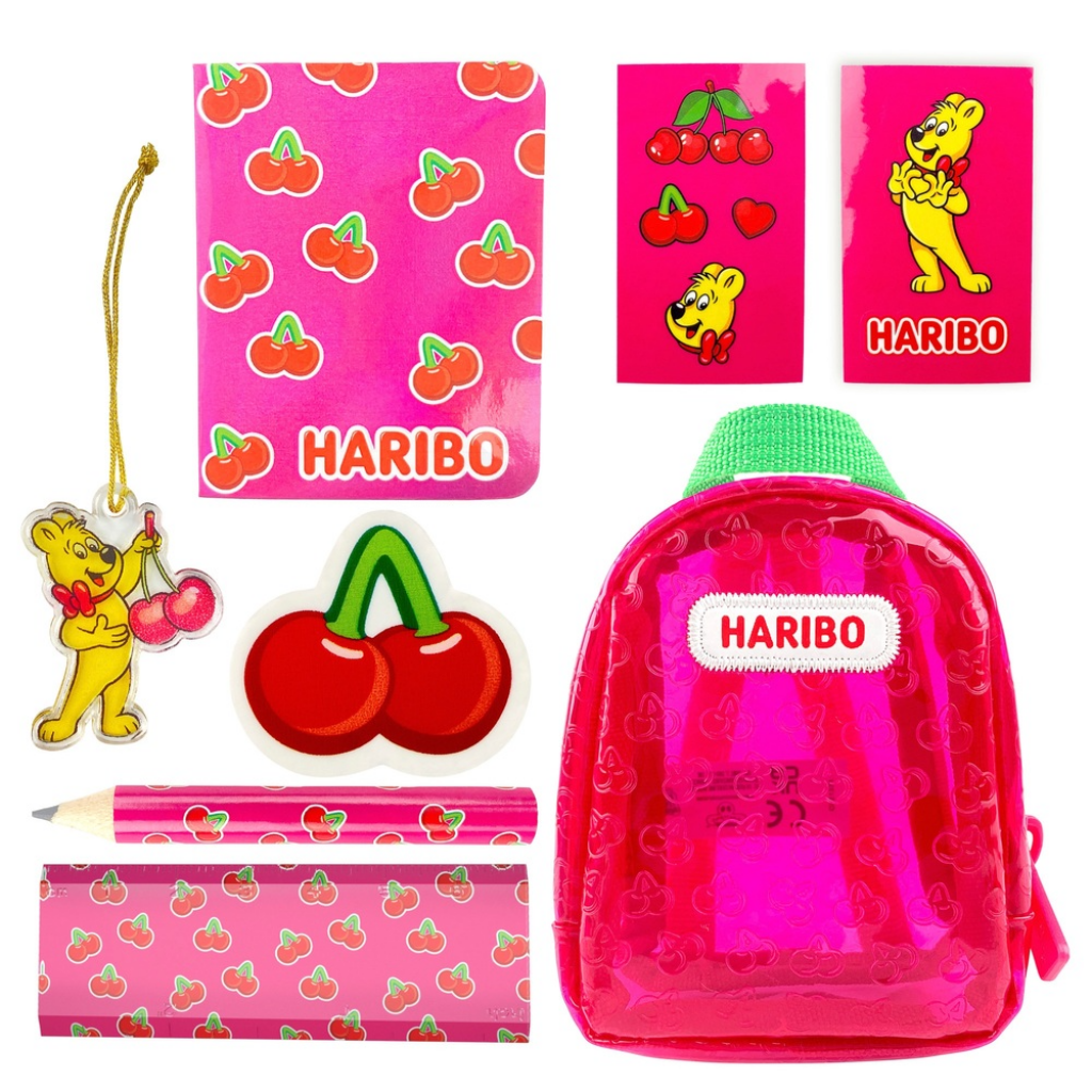 Real Littles Collectible Micro Haribo Happy Cherries Backpack