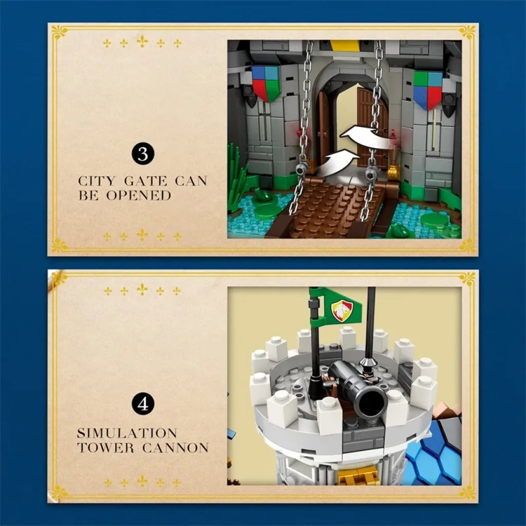 Reobrix Medieval Castle Building Blocks 2599pcs