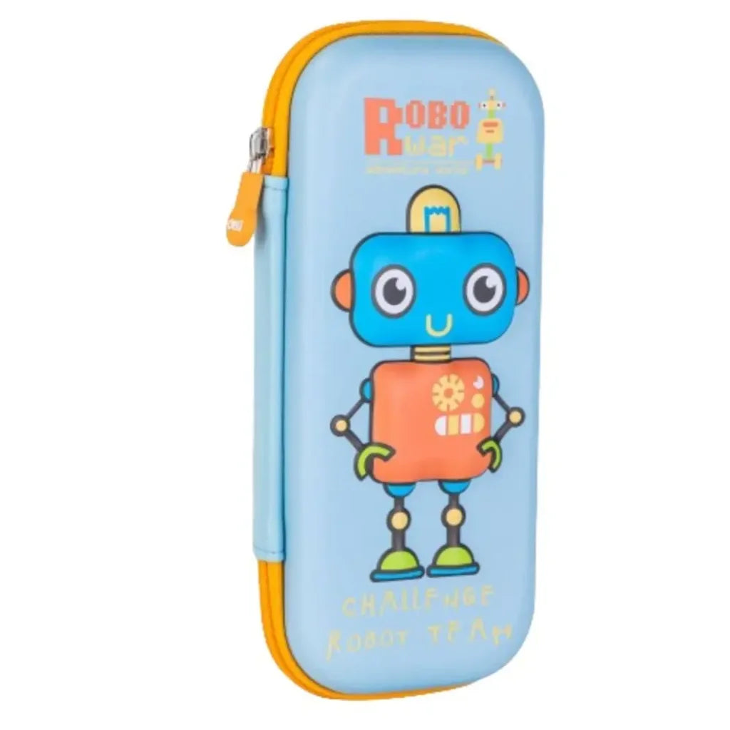 Robot Pencil Box Cute Lightweight Large Capacity