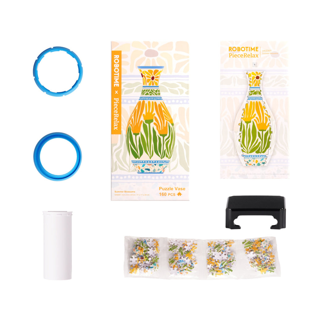 Robotime Puzzle Vase Summer Blossoms Sunset Mosaic VAS001 - Dropship