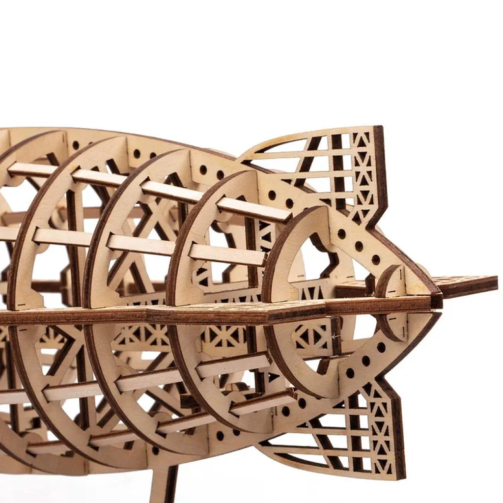 Robotime Rokr Air Vehicle Mechanical Airship 3D Wooden Puzzle Lk702 Dropship