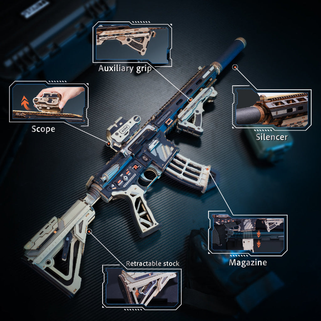 Robotime ROKR M416 Carbine 3D Wooden Puzzle LQB02 - Dropship