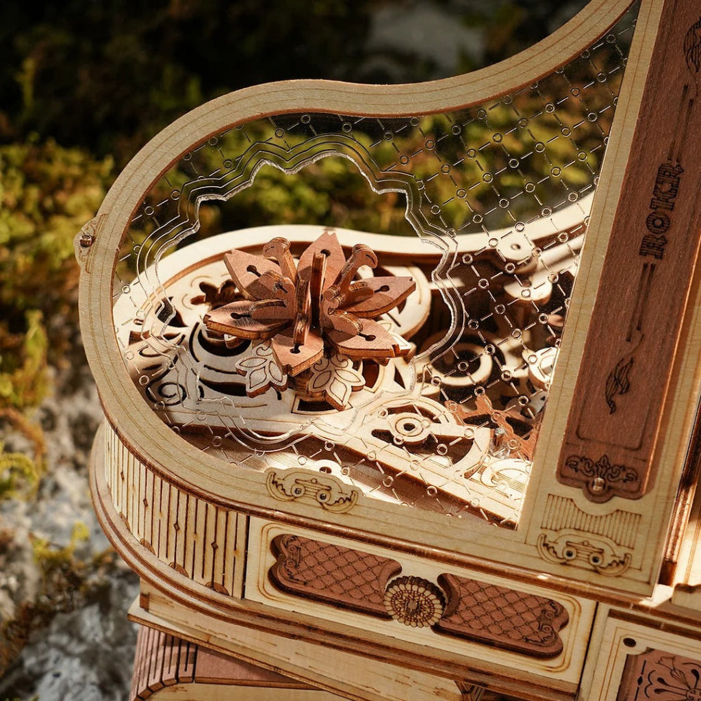 Robotime Rokr Magic Piano Mechanical Music Box 3D Wooden Puzzle Amk81 Dropship
